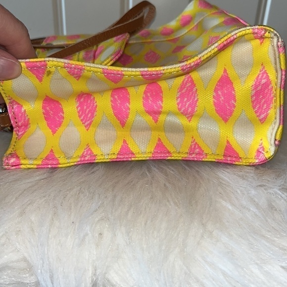 Rebecca Minkoff colorful yellow/pink mini crossbody bag purse designer rare HTF - Picture 14 of 16